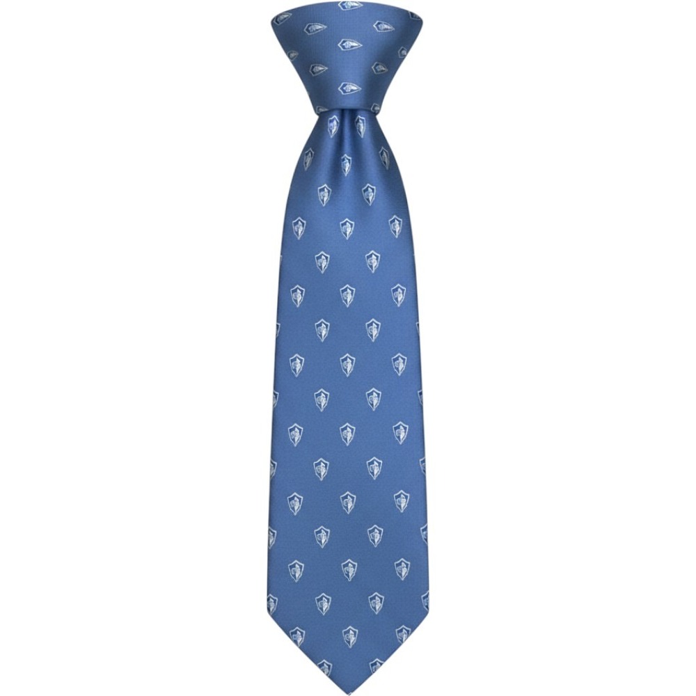 Vineyard Vines Necktie Custom Collection Shield Logo Blue Silk Tie